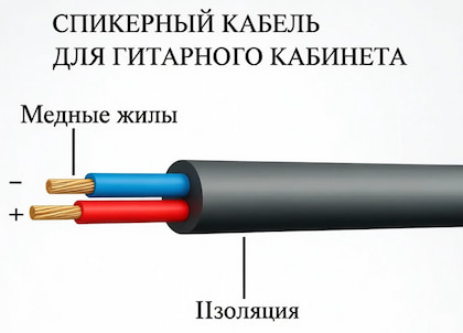 Спикерный кабель для гитарного кабинета