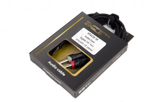 Y-кабель KUPFERN KFAC20 1M - Шнур аудио 2хJack 1/4 - mini Jack 1/8 стерео - фото 3