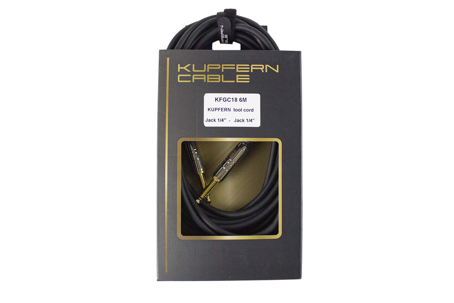 Гитарный кабель KUPFERN KFGC18 6M - Шнур инструментальный Jack 1/4 - Jack 1/4 - фото 1