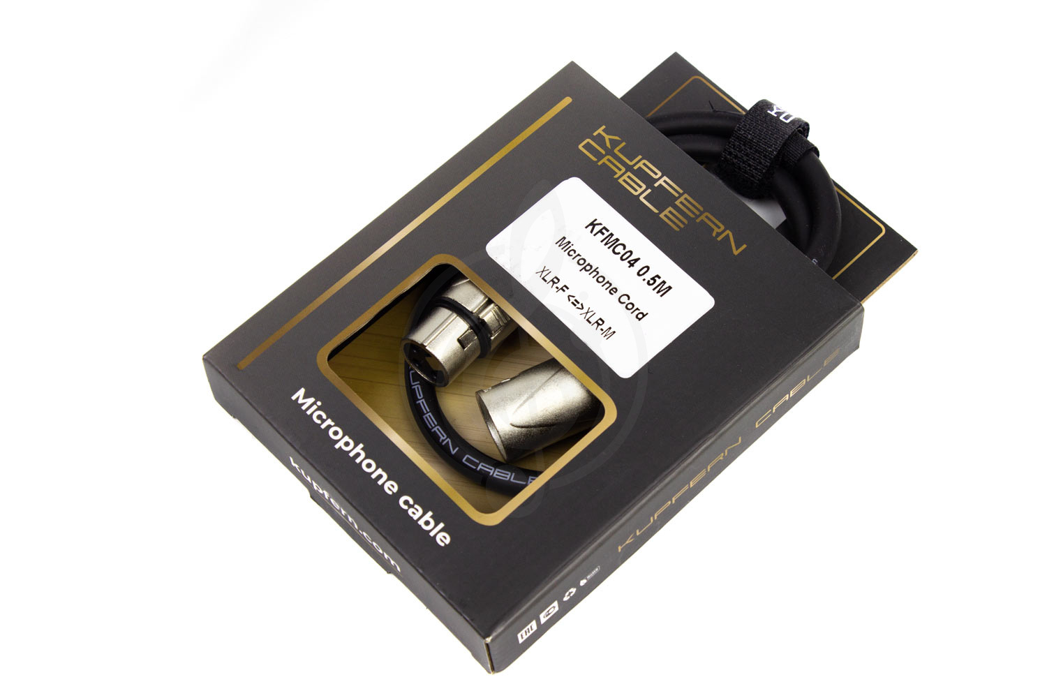 XLR-XLR микрофонный кабель KUPFERN KFMC04 0.5M - Шнур микрофонный XLR мама-XLR папа - фото 3
