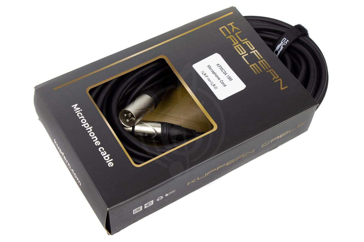 XLR-XLR микрофонный кабель KUPFERN KFMC04 15M - Шнур микрофонный XLR мама - XLR папа - фото 4