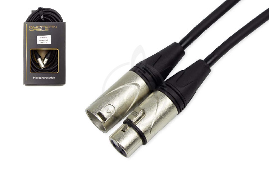 XLR-XLR микрофонный кабель KUPFERN KFMC04 15M - Шнур микрофонный XLR мама - XLR папа - фото 1