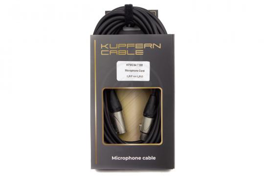 XLR-XLR микрофонный кабель KUPFERN KFMC04 7.5M - Шнур микрофонный XLR мама-XLR папа - фото 3
