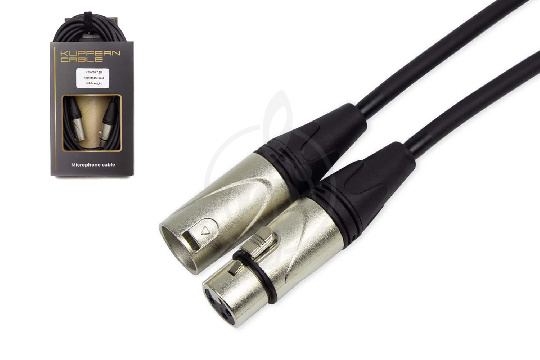 XLR-XLR микрофонный кабель KUPFERN KFMC04 7.5M - Шнур микрофонный XLR мама-XLR папа - фото 1