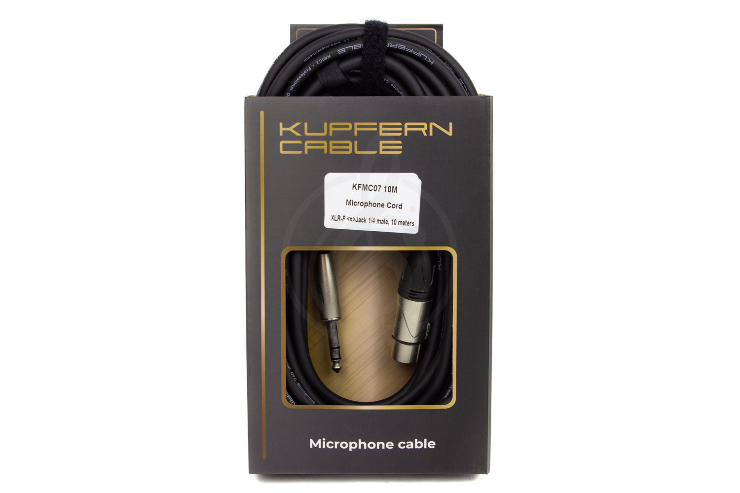 XLR-Jack микрофонный кабель KUPFERN KFMC07 10M - Шнур микрофонный XLR-F - Jack 1/4 stereo male - фото 2