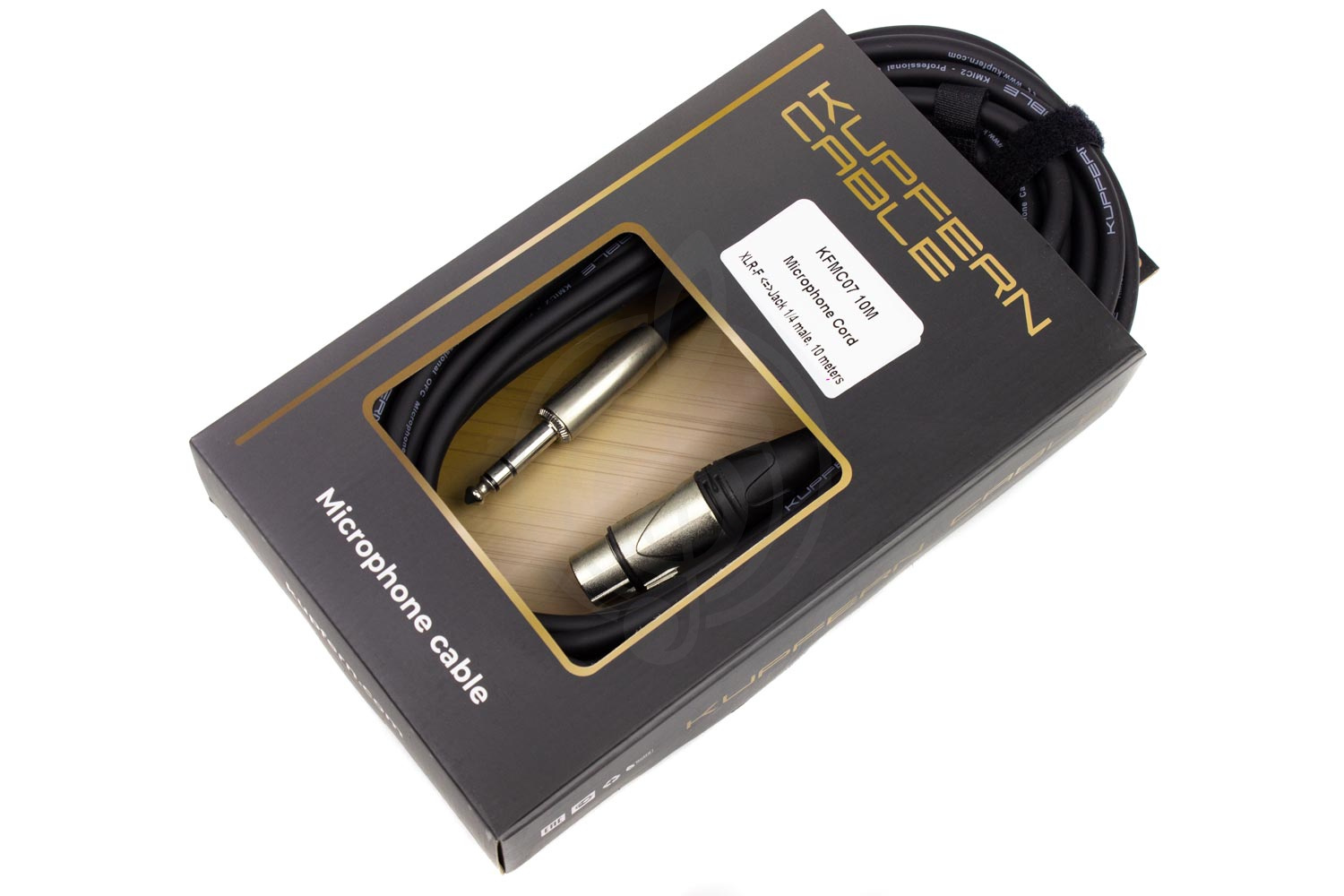 XLR-Jack микрофонный кабель KUPFERN KFMC07 10M - Шнур микрофонный XLR-F - Jack 1/4 stereo male - фото 3