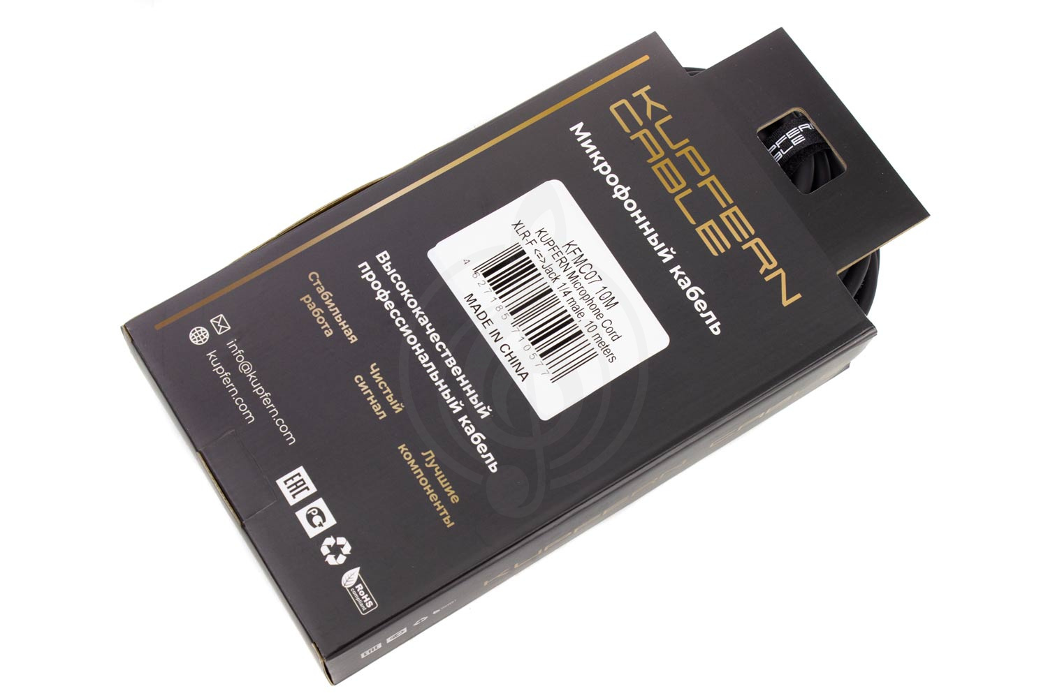 XLR-Jack микрофонный кабель KUPFERN KFMC07 10M - Шнур микрофонный XLR-F - Jack 1/4 stereo male - фото 4