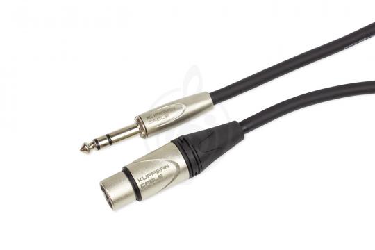 XLR-Jack микрофонный кабель KUPFERN KFMC07 3M - Шнур микрофонный XLR-F - Jack 1/4 stereo male - фото 6