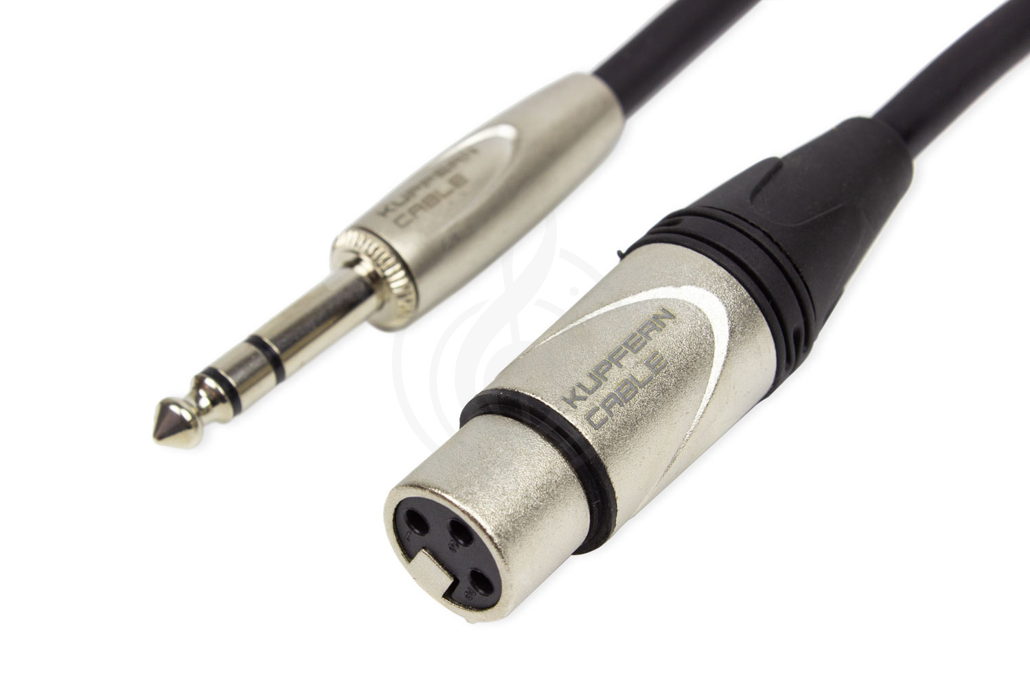 XLR-Jack микрофонный кабель KUPFERN KFMC07 3M - Шнур микрофонный XLR-F - Jack 1/4 stereo male - фото 7