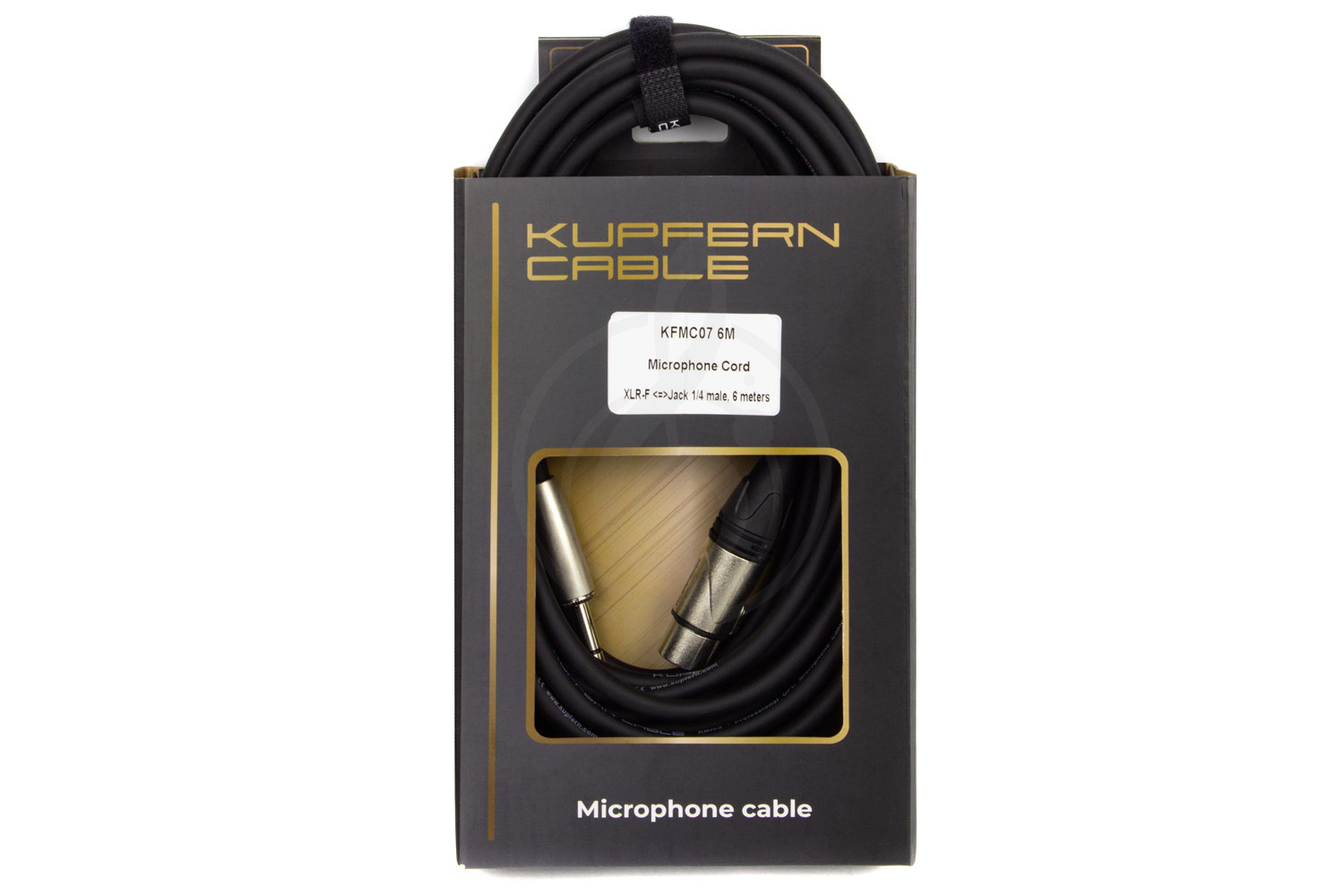 XLR-Jack микрофонный кабель KUPFERN KFMC07 6M - Шнур микрофонный XLR-F - Jack 1/4 stereo male - фото 2