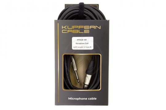 XLR-Jack микрофонный кабель KUPFERN KFMC08 10M - Шнур микрофонный XLR мама -  Jack 1/4 mono папа - фото 3