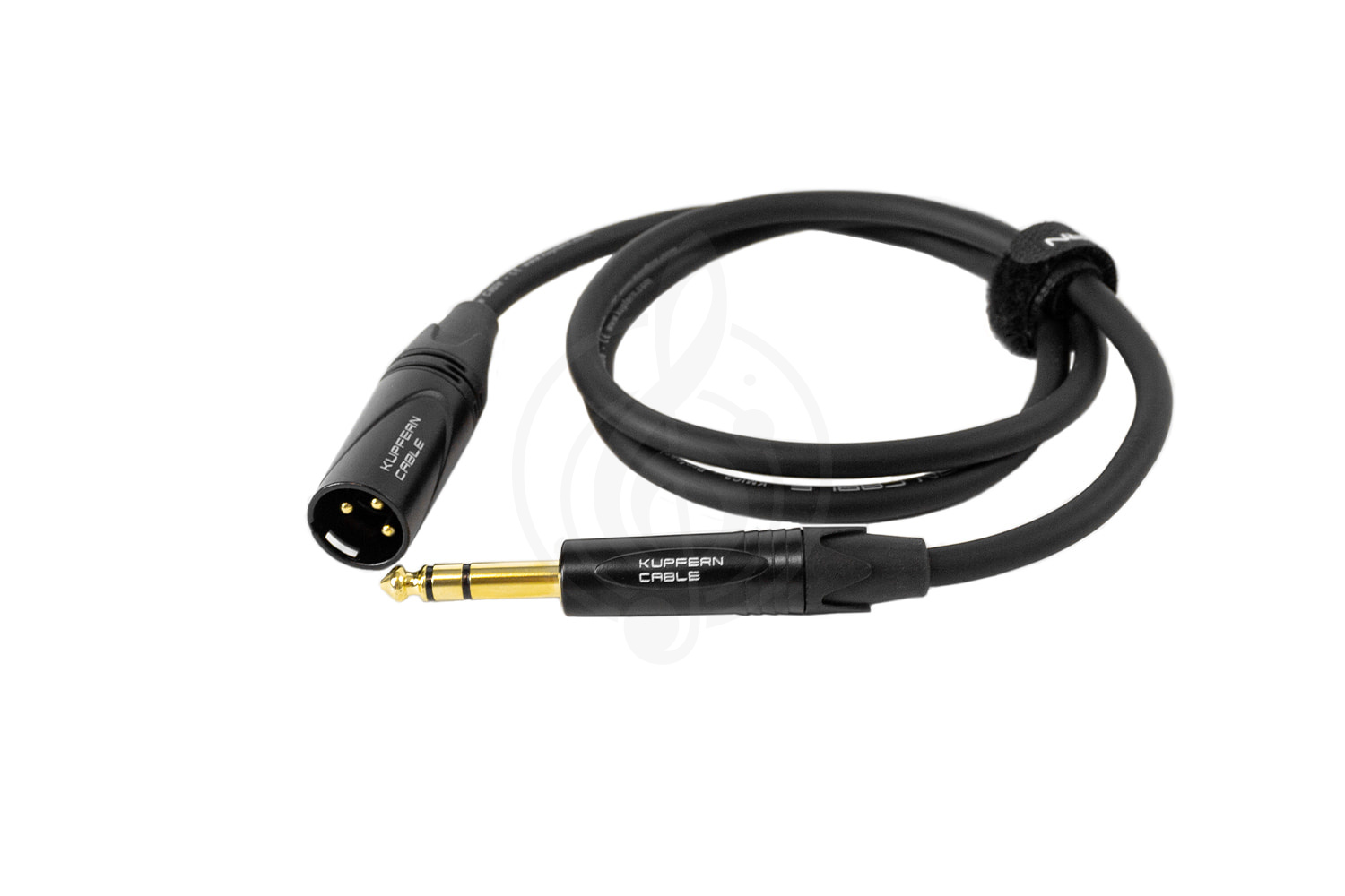 XLR-Jack микрофонный кабель KUPFERN KFMC09 1M - Шнур аудиобалансный Jack 1/4 stereo папа- XLR папа - фото 4