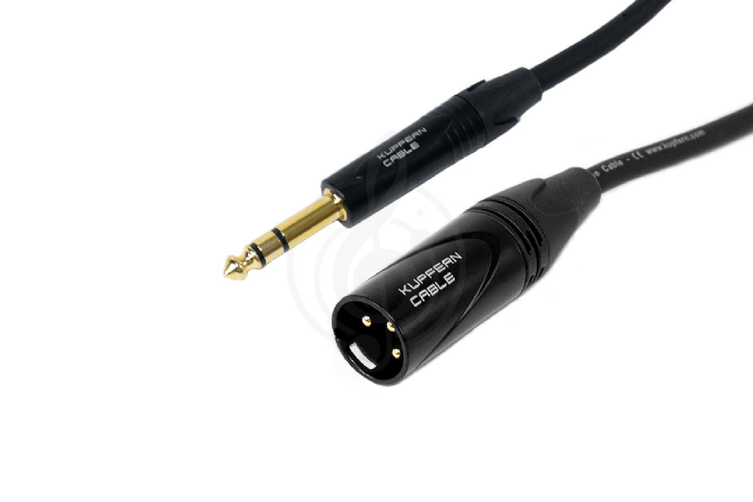 XLR-Jack микрофонный кабель KUPFERN KFMC09 1M - Шнур аудиобалансный Jack 1/4 stereo папа- XLR папа - фото 5