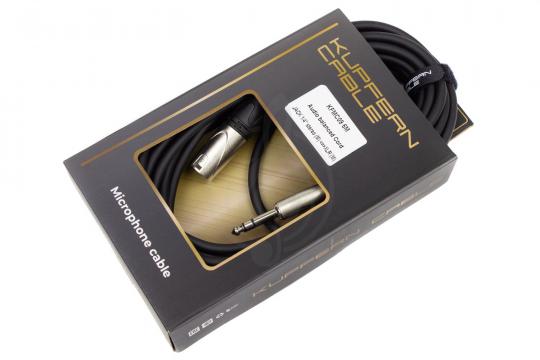 XLR-Jack микрофонный кабель KUPFERN KFMC09 6M - Шнур аудиобалансный Jack 1/4 stereo папа -XLR папа - фото 3