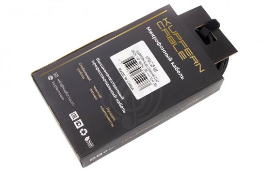 XLR-Jack микрофонный кабель KUPFERN KFMC09 6M - Шнур аудиобалансный Jack 1/4 stereo папа -XLR папа - фото 4