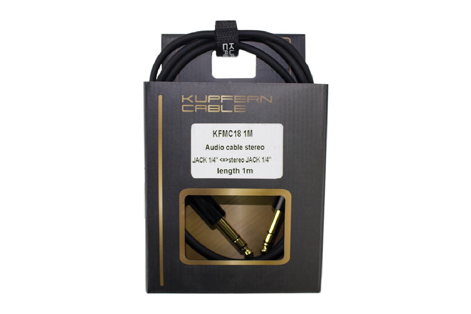 Межблочный кабель KUPFERN KFMC18 1M - Шнур аудио stereo Jack 1/4  - stereo Jack 1/4 - фото 1