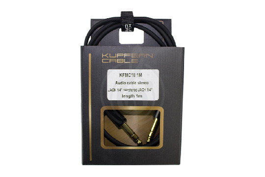 Межблочный кабель KUPFERN KFMC18 1M - Шнур аудио stereo Jack 1/4  - stereo Jack 1/4 - фото 1