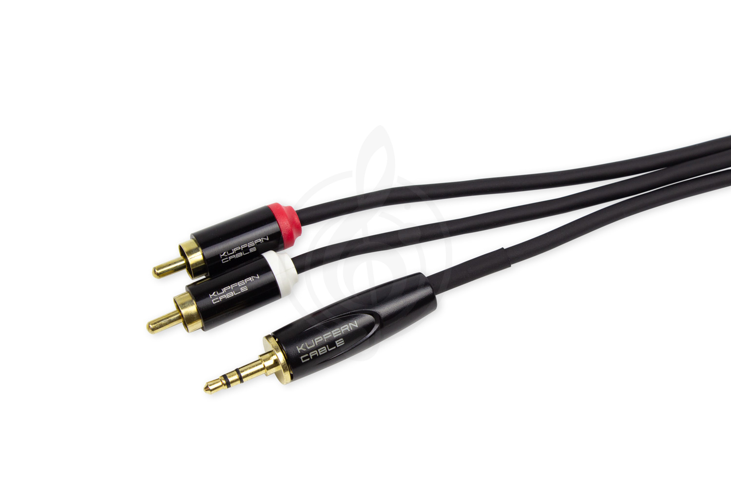 Y-кабель KUPFERN KFYC18 1M - Шнур аудио  2xRCA папа - mini Jack 1/8 стерео - фото 6