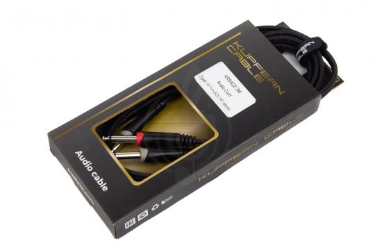 Y-кабель KUPFERN KRSA22 3M - Шнур аудио 2хJack 1/4 - Jack 1/4 стерео - фото 3